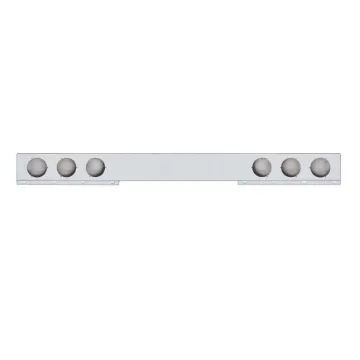 REPLACE F245627 / REAR LIGHT BAR WITH ROUND CUTOUTS STAINLESS STEEL /