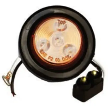 AMBER, 2" DIA. 4 LED SEALED