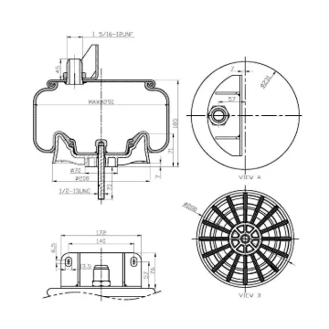 AIR SPRING  9622, 1R11-221