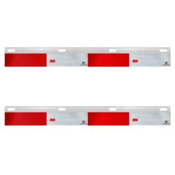 MUD FLAP REFLECTOR TOP 1-1/2" X 24" STRAIGHT SOLD BY PAIR