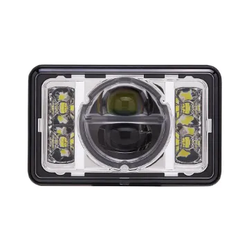 4x6 in. LED Headlight Projector Hi-Lo Beam (Chrome) PETERBILT 357, 378, 379