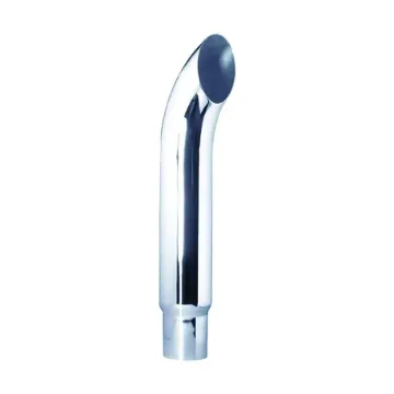 CHROME STACK, CURVED STYLE, 6" DIA 108" LENGTH 5" O.D. INTEL