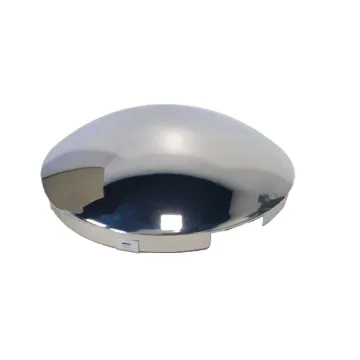 CHROME FRONT HUB CAP 4 NOTCH CUT OUT 8-23/32"