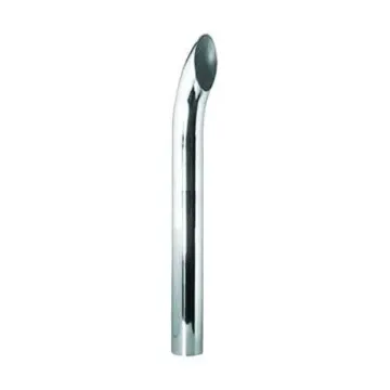 CHROME STACK, CURVED STYLE, 5" DIA 18" LENGTH 5" I.D. INTEL