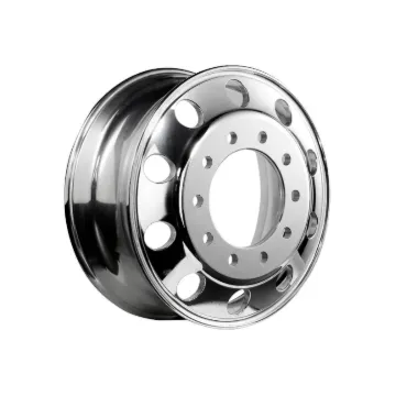 ALUMINUM WHEEL 24.5" X 8.25" (AMERICAN HUB)  10 HAND HOLES Machined