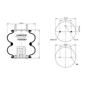 AIR SPRING  6902, 2B9-201