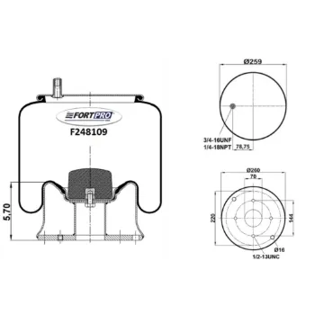 AIR SPRING 9580, 1R13-118