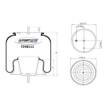 AIR SPRING 8468, 1R12-1049, 75561